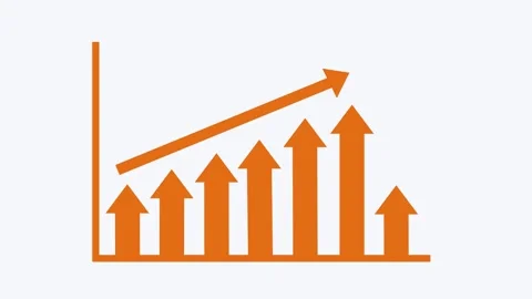 Modern Business Chart Animation with Moving Bar Graphs and Infographic Styl.. Video stock 310201461
