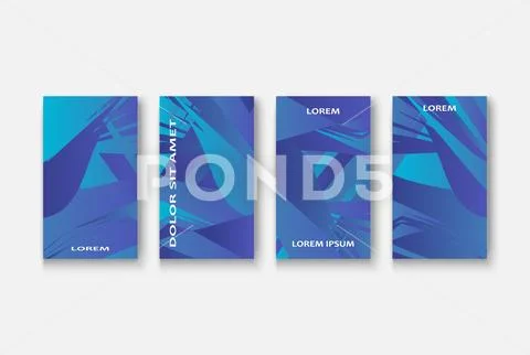 Modern business geometric template banner for design. Social media network co Stock Illustration