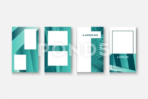 Modern business geometric template banner for design. Social media network co Stock Illustration
