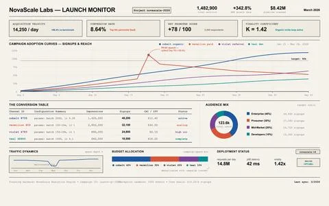 Modern Business Performance Dashboard with Data Visualization and Analytics Stock Illustration