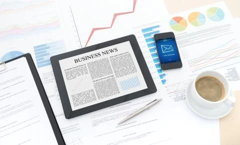 Modern business workflow Stock Photos