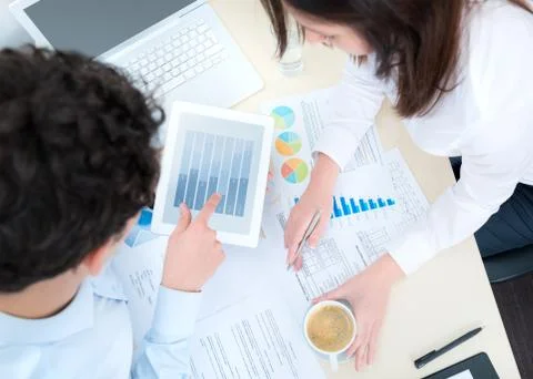 Modern business workflow Stock Photos