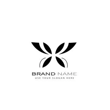 Modern Butterfly Logo Stock Illustration