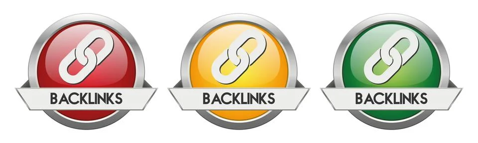 Modern Button Vector Backlinks Stock Illustration