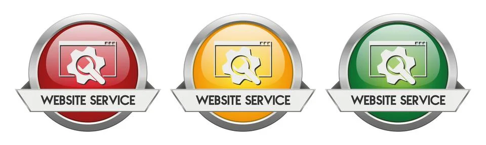 Modern Button Vector Website Service Stock Illustration