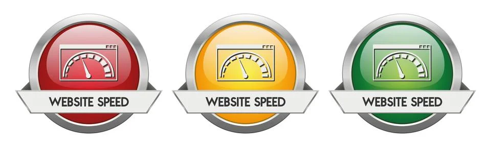 Modern Button Vector Website Speed Stock Illustration