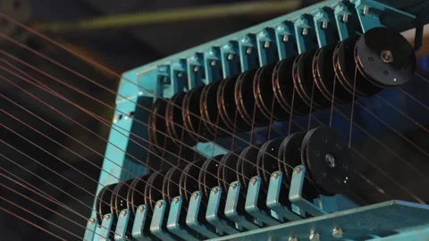 Modern cable manufacturing plant, cable production on a conveyor line Stock Footage 154745527