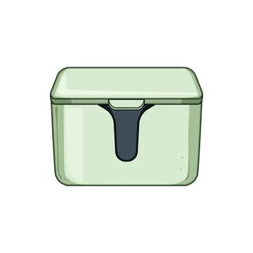 Modern cable organizer box keeping home tidy Stock Illustration