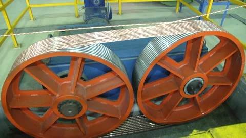 Modern cable production, cable factory. Stock Footage 233373816