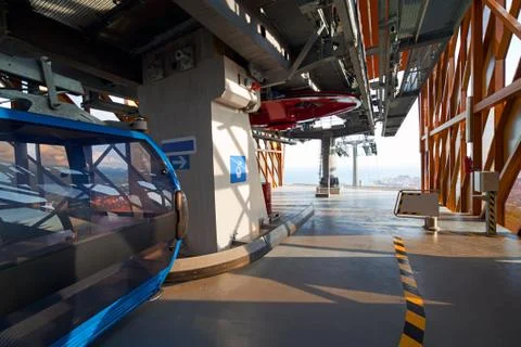 Modern cableway Stock Photos