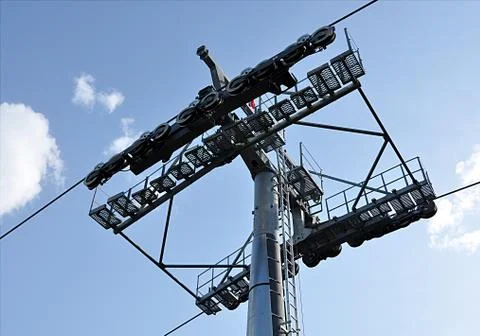 Modern cableway Stock Photos