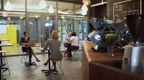 Modern cafe environment Stock Footage 58202613
