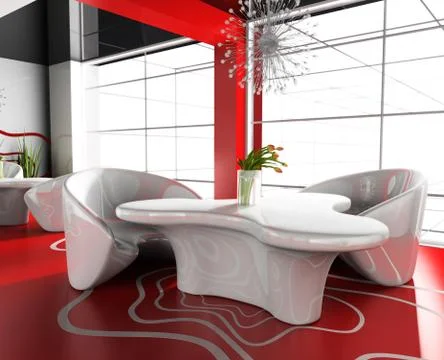 Modern cafe Stock Illustration