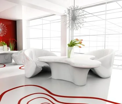 Modern cafe Stock Illustration