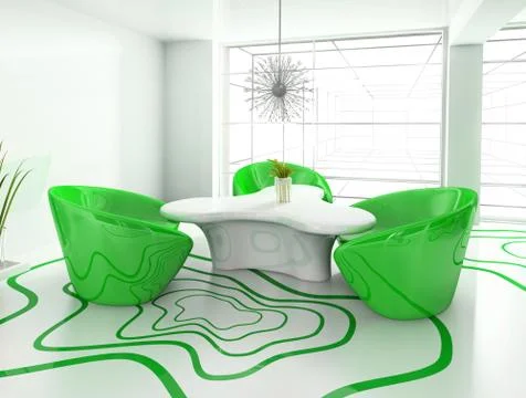 Modern cafe Stock Illustration