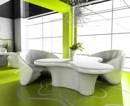 Modern cafe Stock Illustration