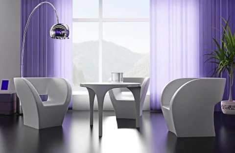 Modern cafe Stock Illustration