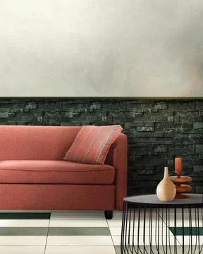 Modern cafe interior design Stock Photos