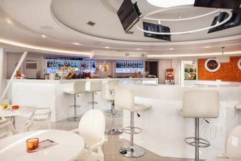 Modern Cafe Interior Stock-Fotos