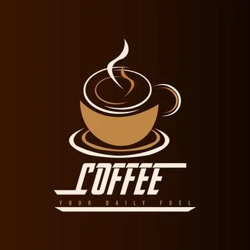 Modern Cafe Logo Stock Illustration