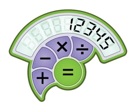 Modern calculator icon Stock Illustration