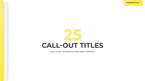 Modern Call Out Titles Stock After Effects