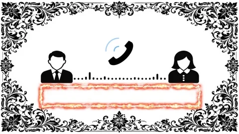Modern Call Recording Interface with Audio Waveform and Phone Icons, 4K Loop Video stock 337959061