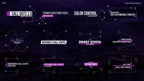 Modern CallOuts 2.0 Stockmateriaal After Effects