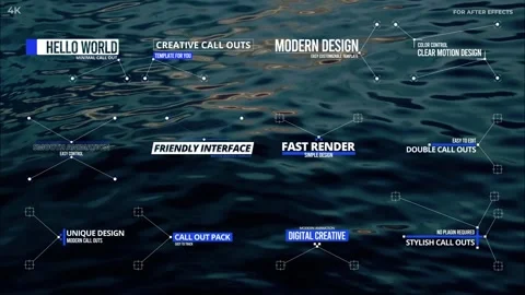 Modern CallOuts | After Effects Template After Effects stock