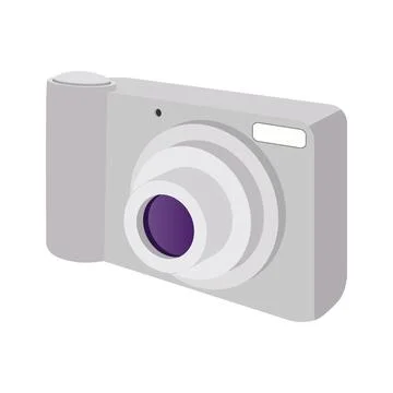 Modern camera cartoon icon Stock Illustration