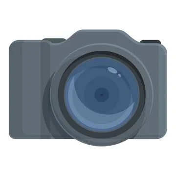 Modern camera icon cartoon vector. Digital photo Stock Illustration