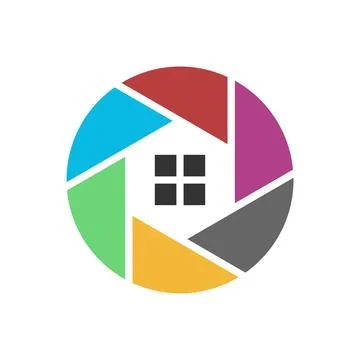 Modern Camera Logo Illustration Stock Illustration
