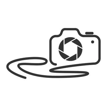 Modern Camera Logo Illustration Stock Illustration