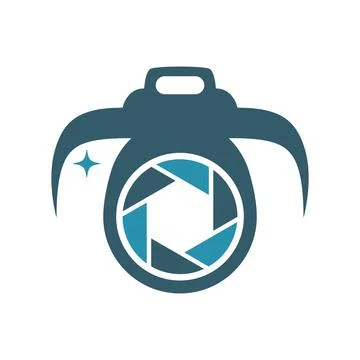 Modern Camera Logo Illustration Stock Illustration