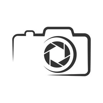Modern Camera Logo Illustration Stock Illustration