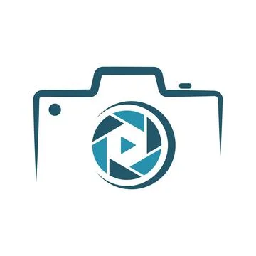Modern Camera Logo Illustration Stock Illustration
