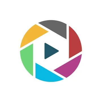 Modern Camera Logo Illustration Stock Illustration