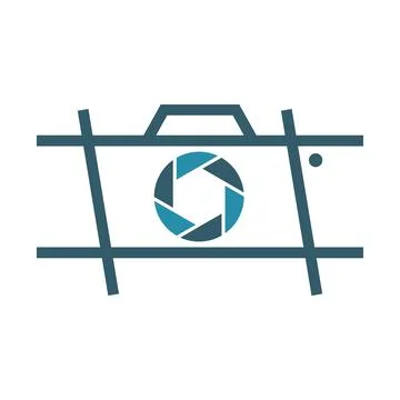 Modern Camera Logo Illustration Stock Illustration