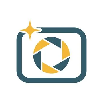 Modern Camera Logo Illustration Stock Illustration