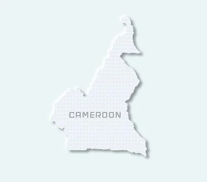 Modern Cameroon map Stock Illustration