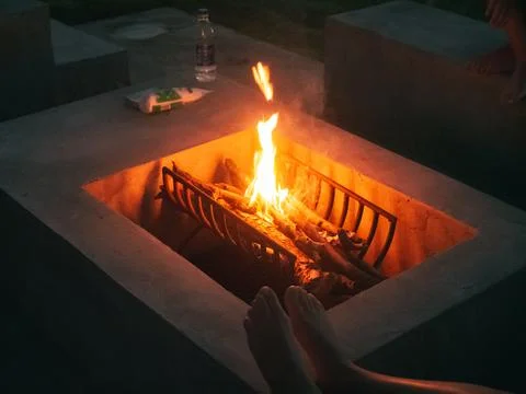 Modern Campfire Stock Photos