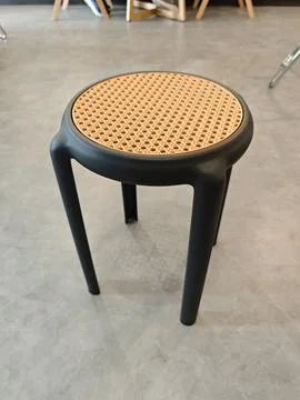 Modern Cane Top Stool Stock Photos