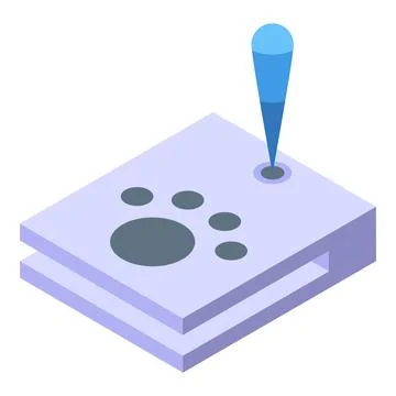 Modern canine drinker icon isometric vector. Water house supply Illustrazione stock