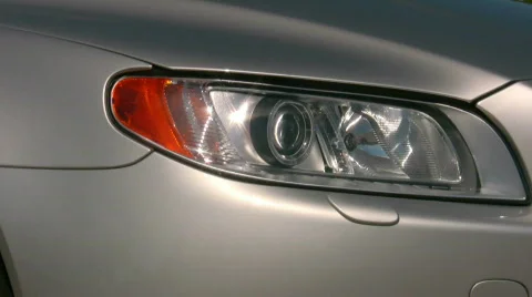 Modern car automatic headlight adjustment Video stock 417825