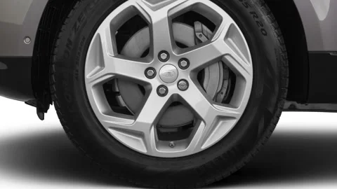 Modern car close up Eiger Grey Metallic 2020 Land Rover Range Rover Sport HSE Stock Footage 159591312