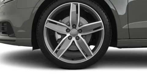 Modern car close up Quantum Gray Metallic 2020 Audi A3 Premium Plus 40 TFSI Stock Footage 159591859