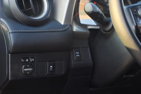 The Modern Car Control Panel boasts a sleek design and well placed buttons for 스톡 사진