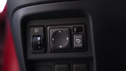 Modern Car Dashboard Control Panel Close Up Stock Footage 336364893
