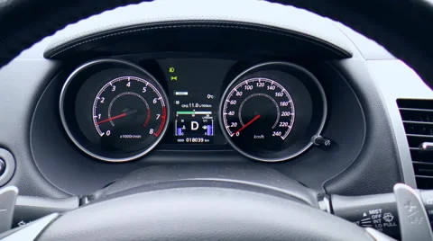 Modern car dashboard Stock Footage 47559242
