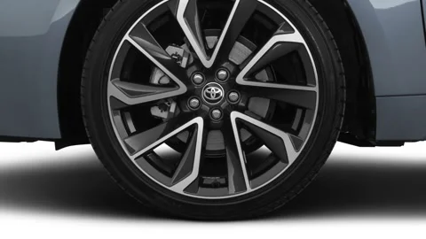 Modern car details compilation Celestite Gray Metallic 2020 Toyota Corolla SE Stock Footage 159590779